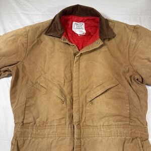 Walls Zero-Zone Insulated Tan Coveralls Size 2X ‎ Overalls Winter Warm XXL B4